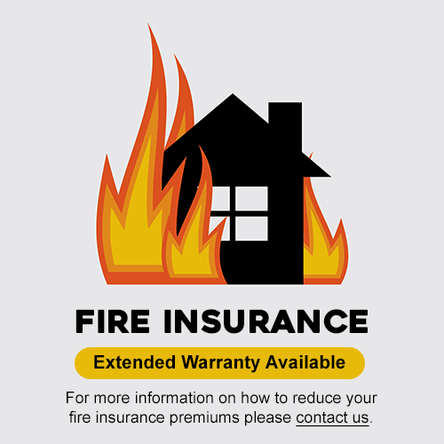 Fire Insurance Extended Warranty Available